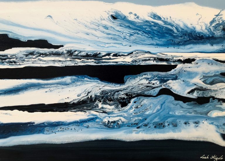 abstract water paintings