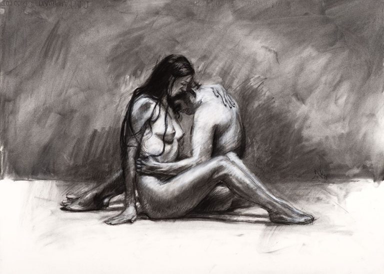 black and white art